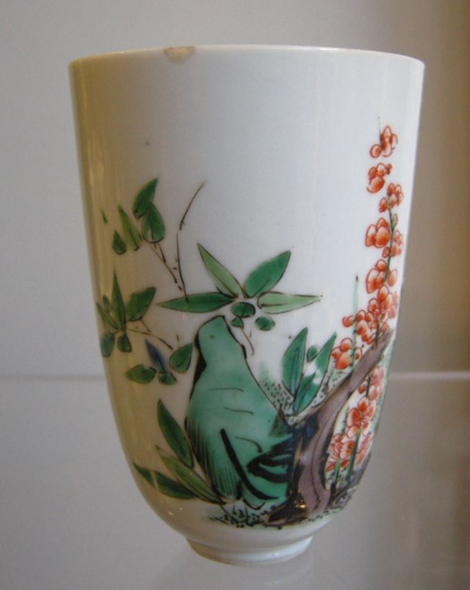 Rare tumbler in  porcelain famille verte - Period Kangxi | MasterArt